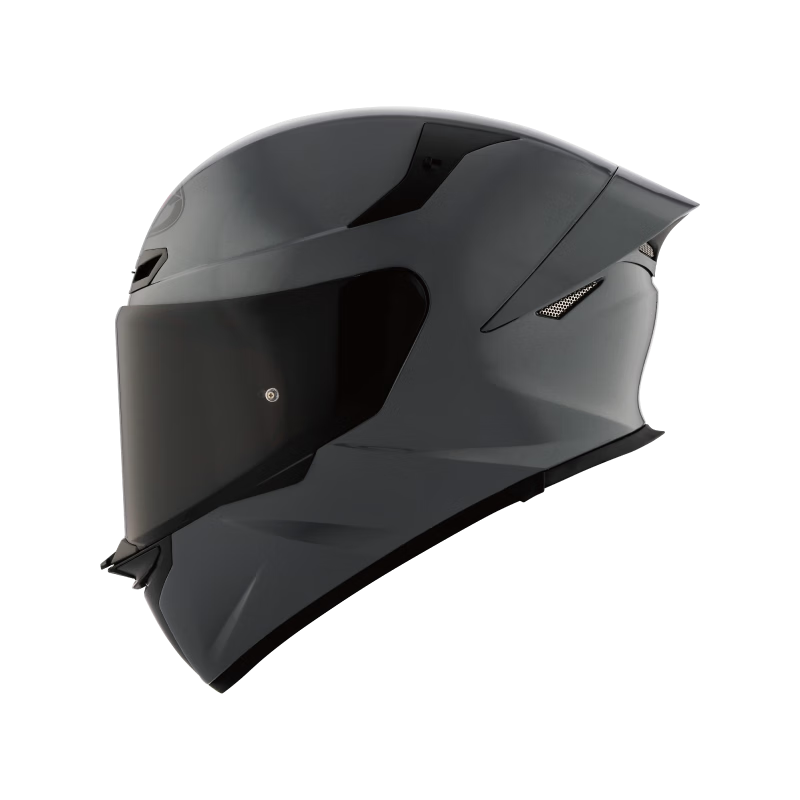 KYT Official Genuine Imported Motorcycle Helmet Unisex Four Seasons Full Face Windproof and Impact Resistant TE-03 Bright Gray L