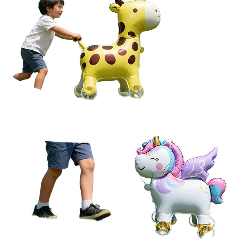 Шары ходячие "Unicorn" и "Жираф"