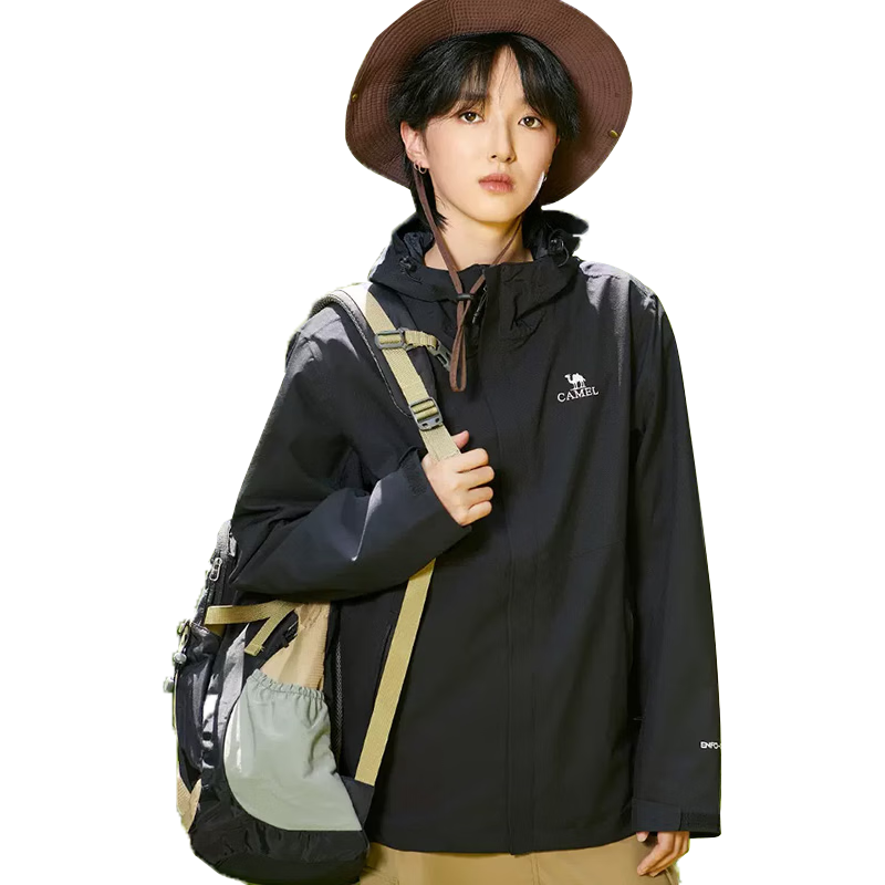 CAMEL Zeus Single-Layer Outdoor Mountaineering Jacket Windproof Waterproof Sports Coat Fashionable Couple's Windbreaker