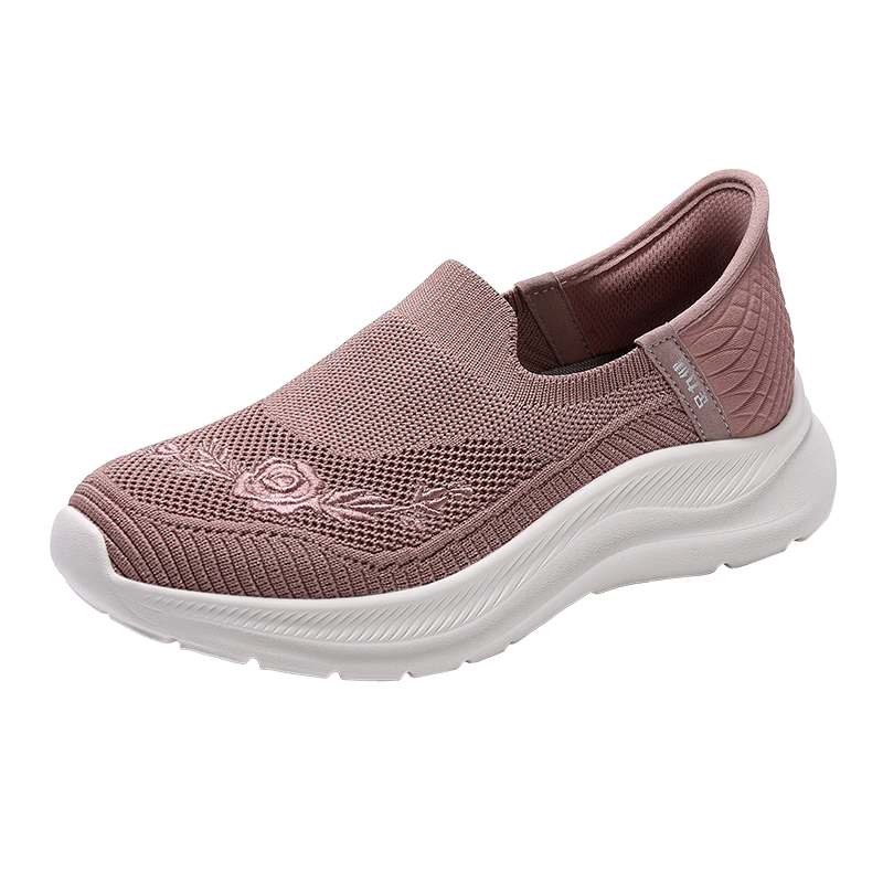 Zulijian Elderly Soft Sole Casual Walking Shoes Holiday Gift Rose Mom Shoes 26116010T Lotus Pink Women Size 36