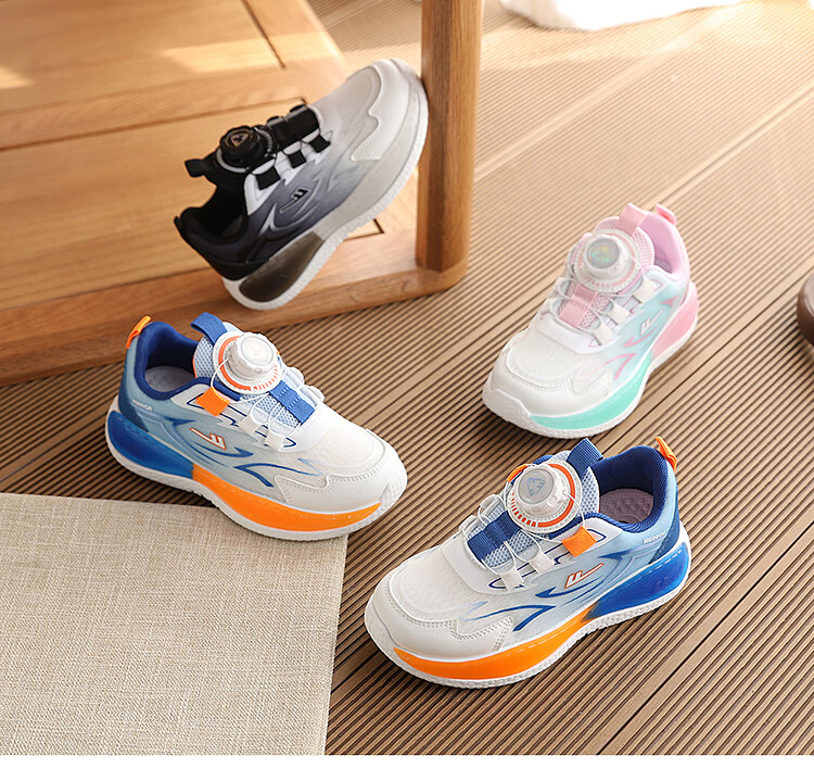 Warrior Kids Running Shoes New Boys Girls Sports Sneakers WZ(CL)-2025 Navy Blue White Size 33 2