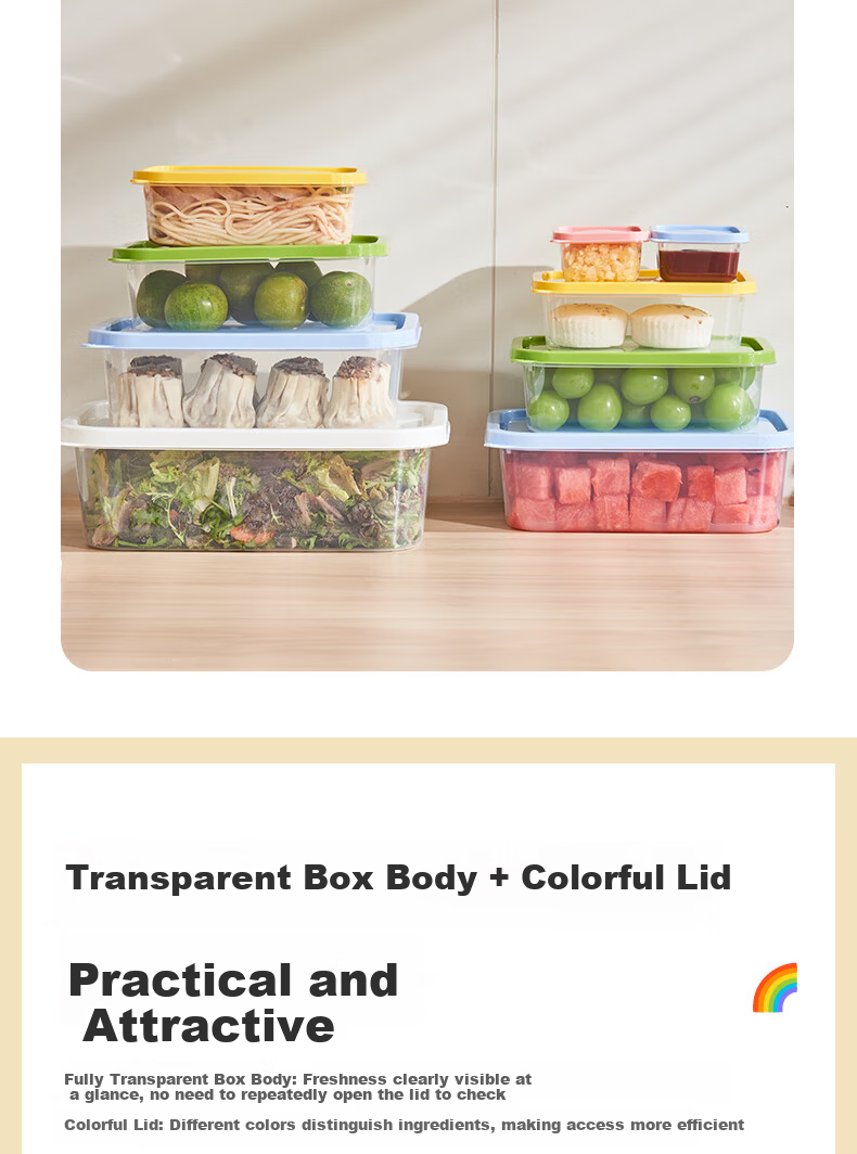 Fresh Life Disposable Biodegradable Eco-friendly Round Takeout Food Containers Light Meal Boxes 800mL*4 Sets 1