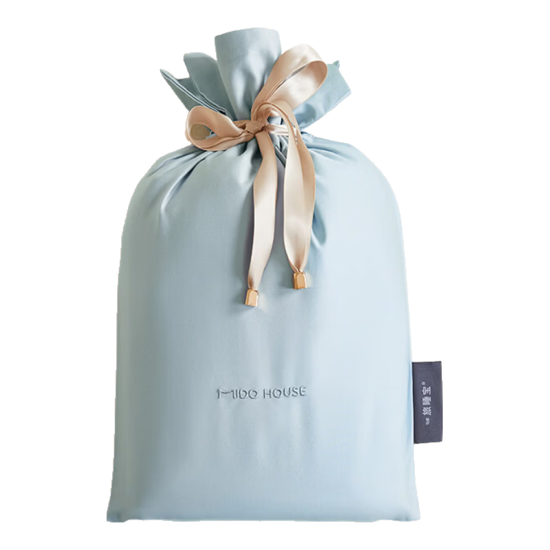 MIDO HOUSE Mingdu 60-Count Cotton Hotel Anti-Dirt Sleeping Bag Travel Sheet Duvet Cover Portable Travel Sleep Bag Sky Blue 210*210cm