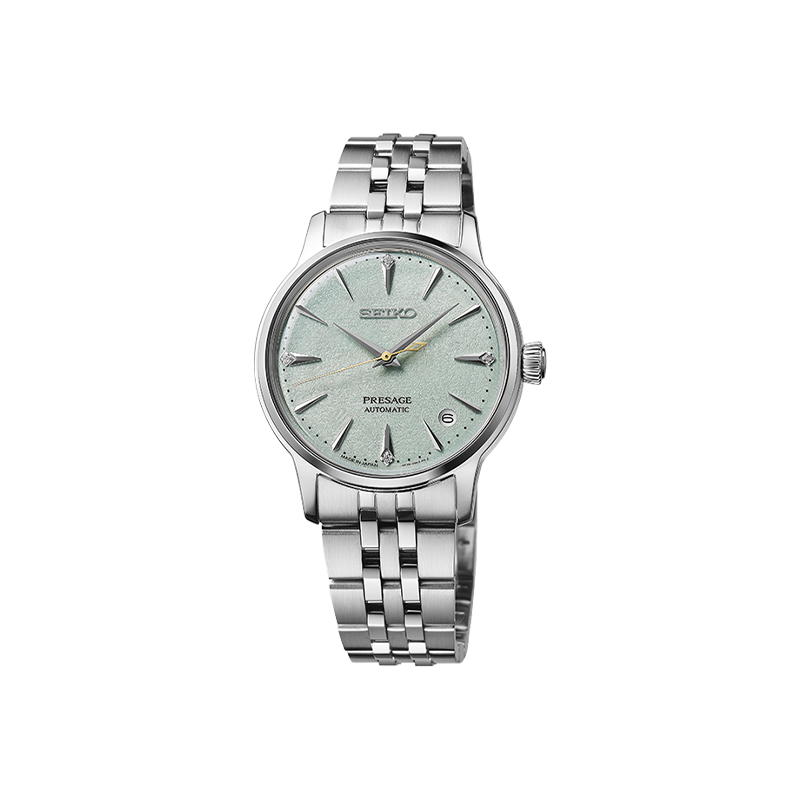 SEIKO Presage Cocktail Series Fashion Waterproof Mechanical Women's Wristwatch, Holiday Gift, SRPL63J1