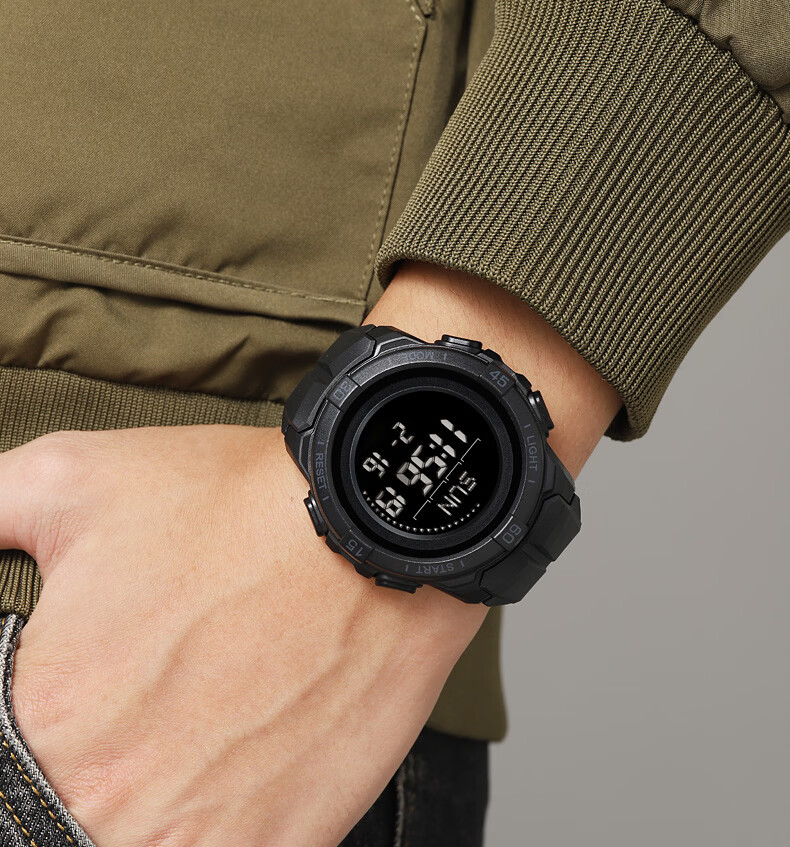 SKMEI Military Waterproof Alarm Clock Luminous Compass Outdoor Sports Digital Watch 2564 6
