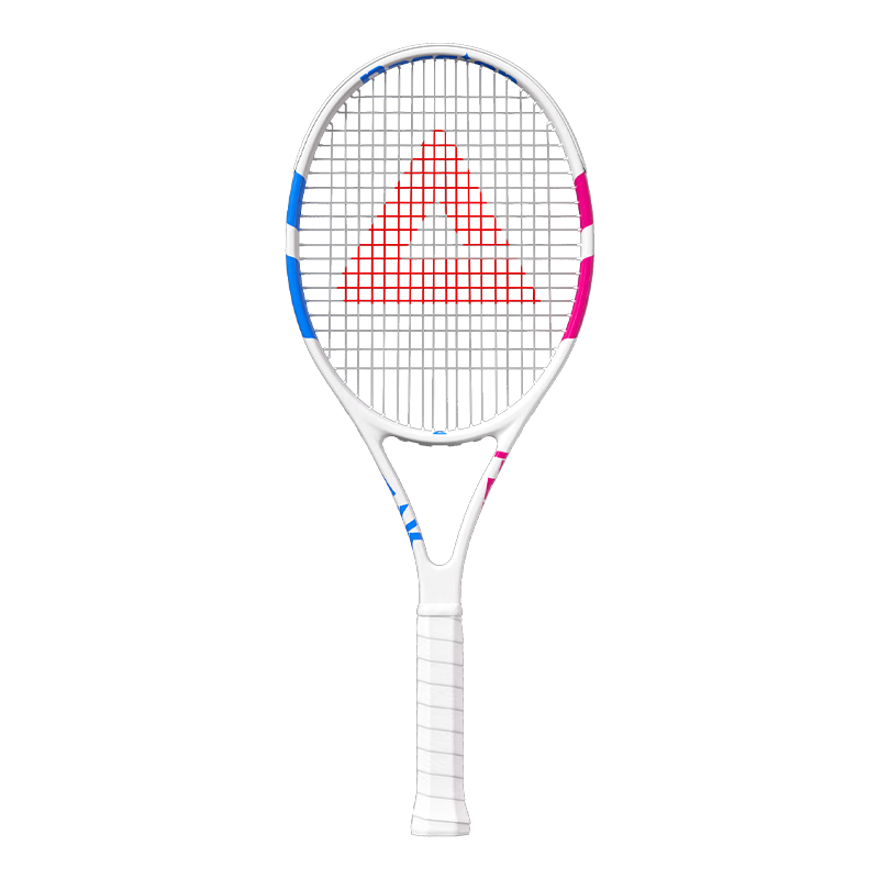 Peak Professional Carbon-Aluminum Tennis Racket Unisex Single Self-Practice Rebound Training Set White Blue