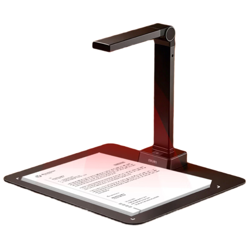 Deli GK336 18MP High-Resolution Document Camera Scanner OCR Text Recognition AI Enhanced Video Recording A3 Soft Base Photo Office High-Speed Automatic Continuous Scanning