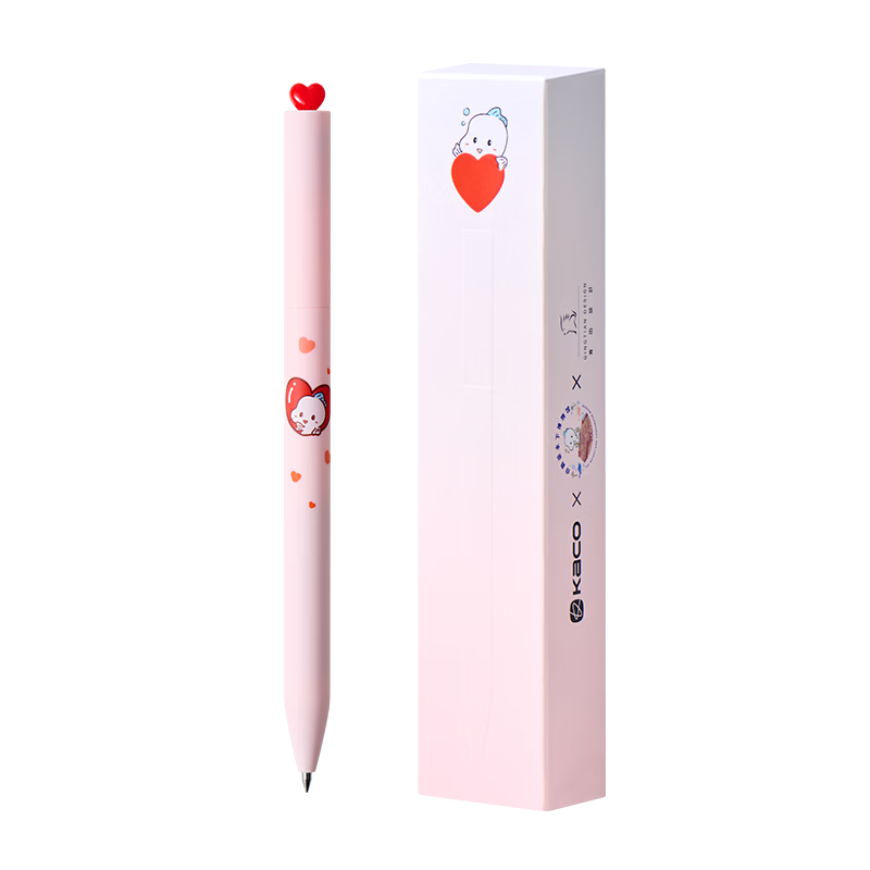 KACO FIRST Beginner Neutral Pen x White Crane Beam Underwater Museum Collaboration Fuyu Baby 0.5mm Black Water Pen Student Exam Practice Quick-Dry Signature Carbon Pen 1 Piece