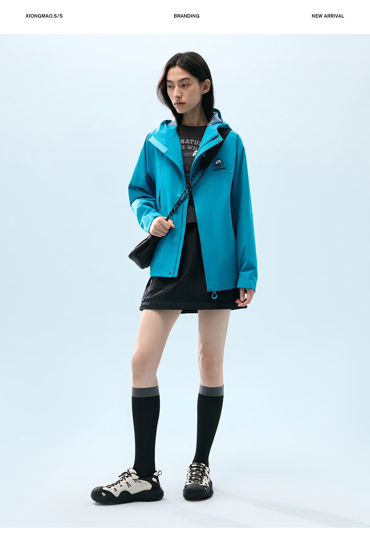Panda [Play Wild] Single-Layer Shell Jacket 2026 Spring Summer Waterproof Windproof Abrasion-Resistant Fluorine-Free Mountaineering Outdoor Hiking Coat B060 21