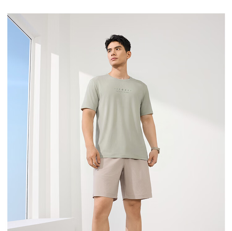 361° Men's Spring Summer Sports Quick-Dry T-Shirt Fitness Casual Short Sleeve Top Base Layer 652624122-1 15
