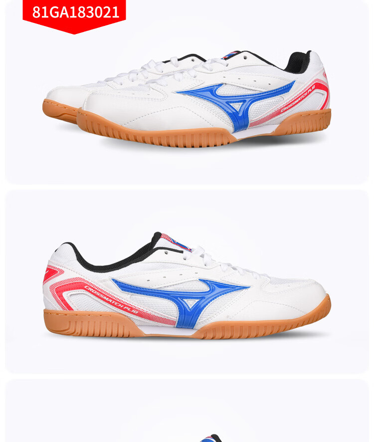 MIZUNO Table Tennis Shoes Men Women Professional Breathable Durable Non-Slip Sports Training Shoes 253112 White Blue Size 36 17