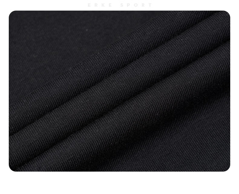 Erke Antibacterial Men's Sports Short Sleeve T-Shirt Summer New Solid Color Crew Neck Running Casual Base Layer Tee 28