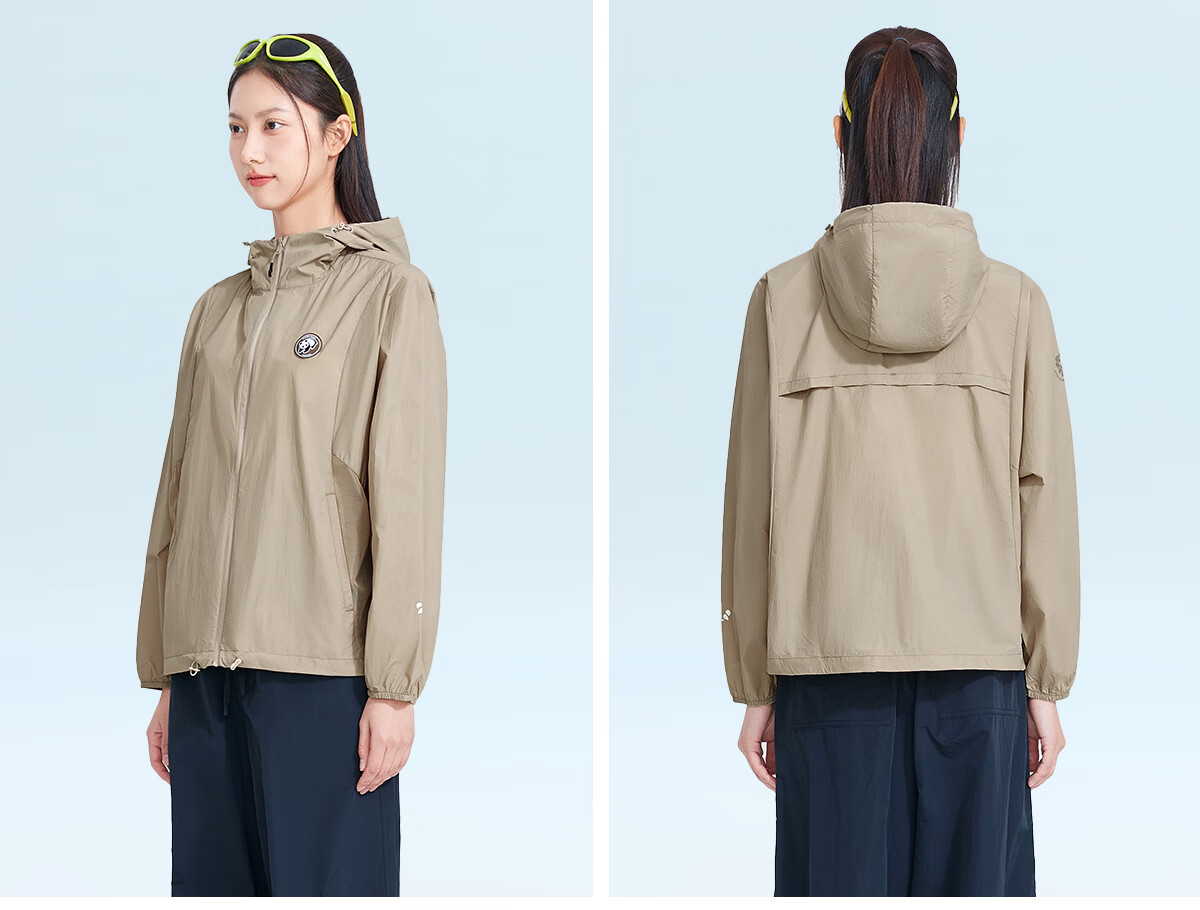 Panda Camel Original Yarn Heat-Blocking Sun Protection Cooling Breathable Summer Women's Sun Protection Jacket 8120 White, XXL 32