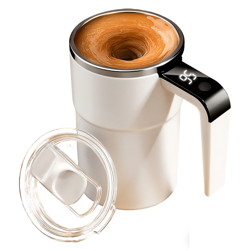 Xiduomi Fully Automatic Stirring Cup, Smart Temperature Display, Magnetic Electric Coffee Mug, Rechargeable, 316 Stainless Steel, for Coffee And Milk Powder
