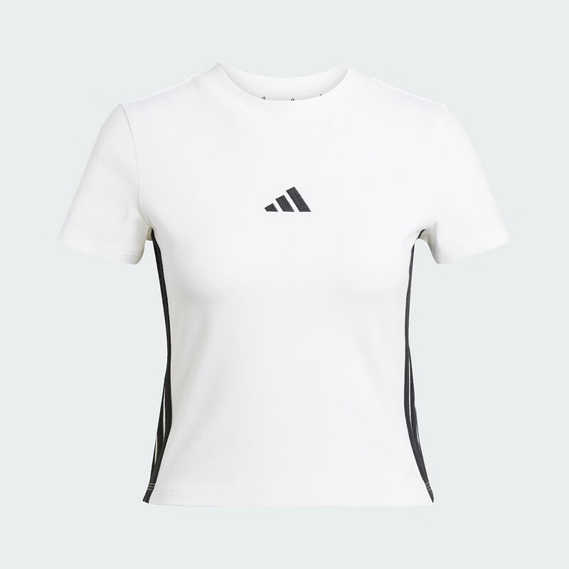 Adidas Women's Sports Style Series W 3S SJ BABY T Short Sleeve JE1239 White XXS 5