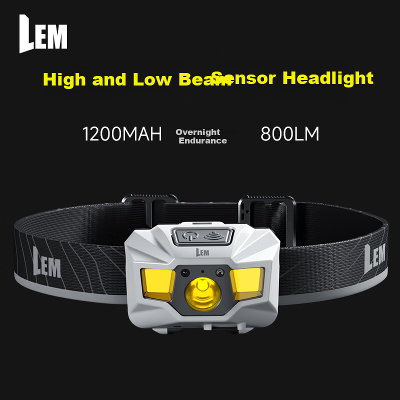 LEM Headlamp Fishing Dedicated High Brightness Rechargeable Long-lasting Outdoor Mountaineering Night Fishing Head-worn Light