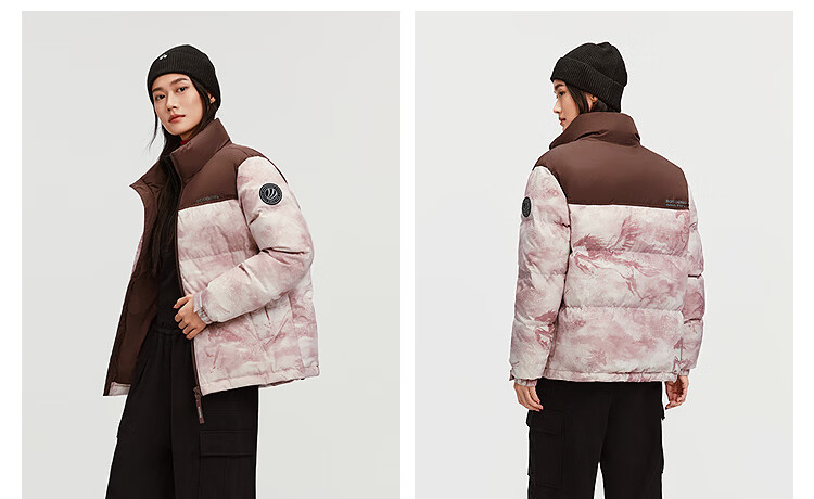 Bosideng Off-Season Winter Down Jacket Unisex Couple Short Fashion Casual Thickened Stand Collar Puffer Coat 22