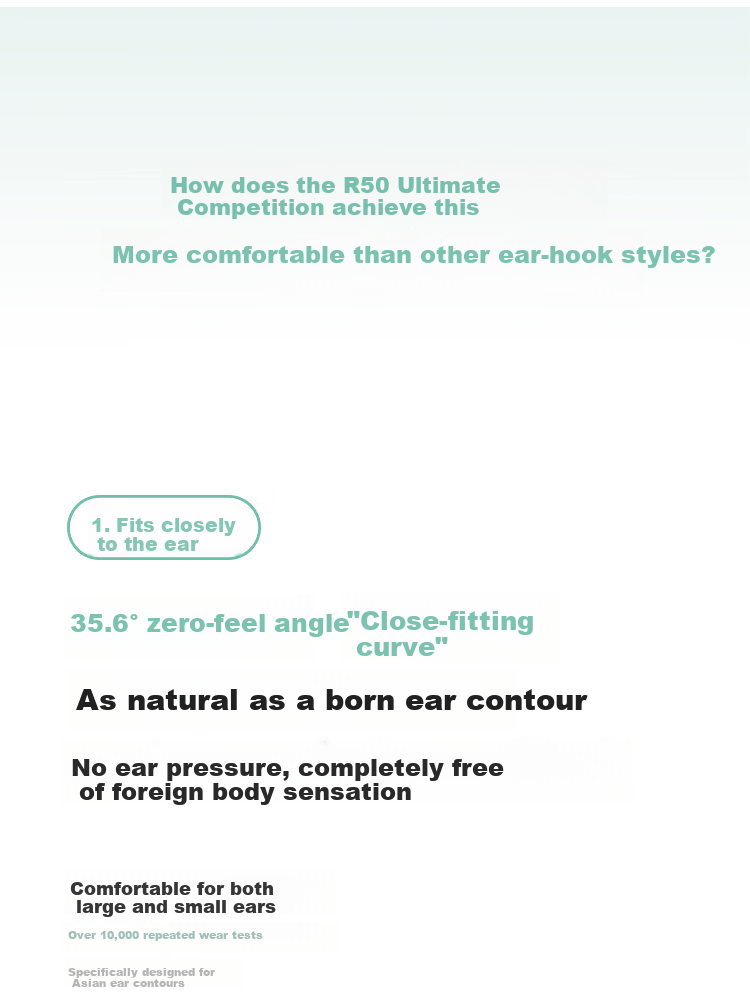 QCY Crossky R50 Open-Ear Bone Conduction True Wireless In-Ear Bluetooth Headphones Silver 4