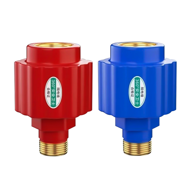 Jingwanhui Universal Water Heater Electric Leakage Protection Accessories Small Kitchen Boiler External Isolation Electric Wall Red and Blue 2 Pieces W906