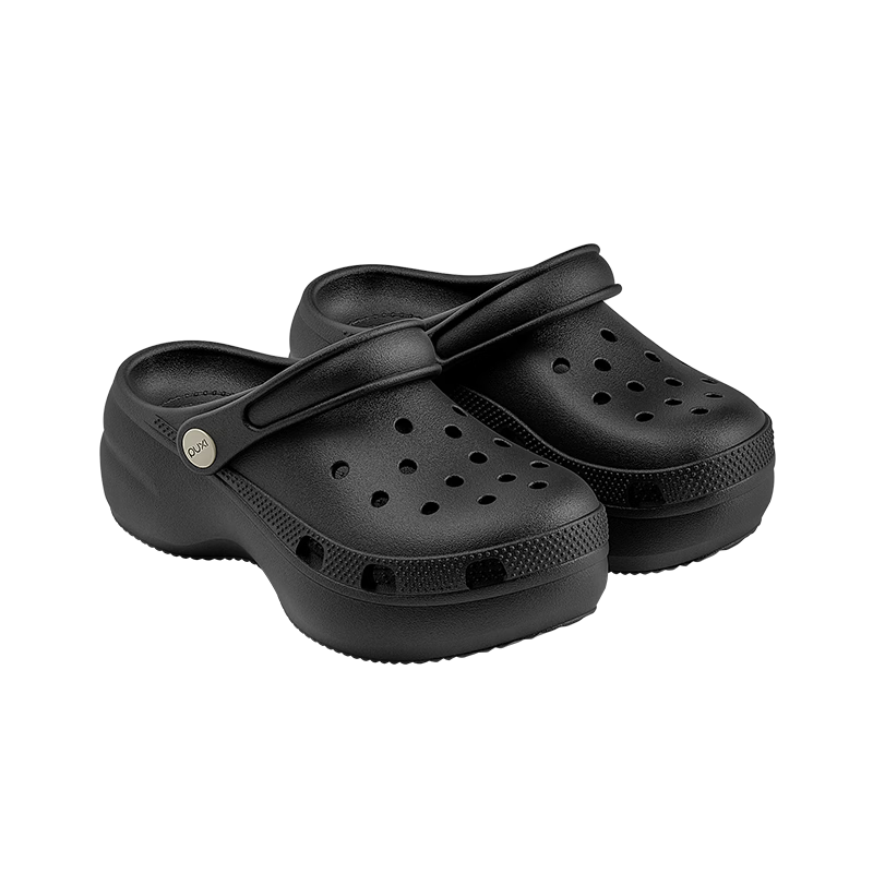 Puxiqinman Women's Summer Breathable Slip-On Hollow Sandals Non-Slip Thick Sole Height Increasing Closed-Toe Soft Beach Slippers