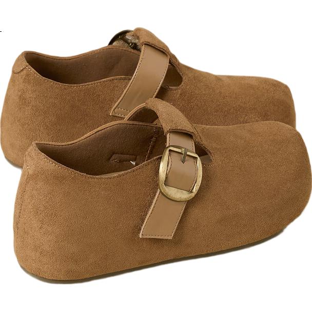 La Chapelle Women's Birkenstock Style Shoes New Thick Sole Casual Low-top Lightweight Shoes Yellow Size 38