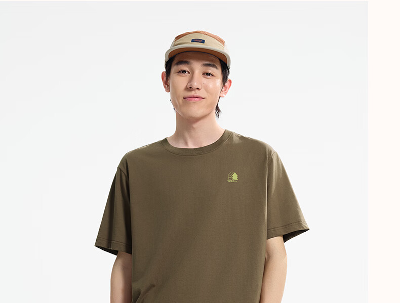 361° Unisex T-Shirt Spring Summer New Pure Cotton Sports Outdoor Loose Fit Crew Neck Short Sleeve Top 632623102-7 16