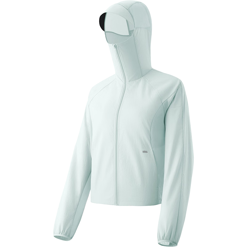 Beneunder Women's Sunscreen Jacket UV Protection New Summer Lightweight Breathable Quick-Dry Outdoor Sports TS003 Early Cloud Blue L