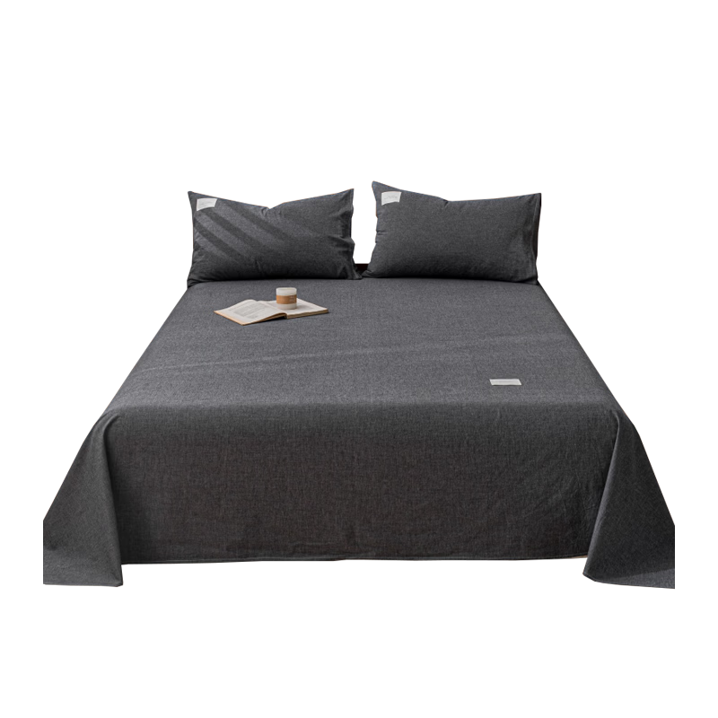 Hodo 10A Antibacterial Bed Sheet Single Piece Double/Single Bed Sheet Four Seasons Skin-Friendly Bedding Bedspread 230*230cm Gray Tone