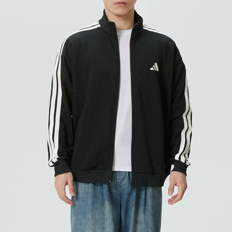 Adidas Sport Style Series Men's ST 3ST DENIM TT Knit Jacket KR2488 Black S 3
