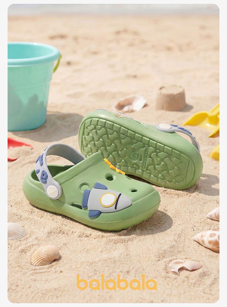 BALABALA Kids Slippers Girls Summer Cartoon Indoor Hole Shoes Cute Breathable Soft Sole Boys Beach Sandals 20