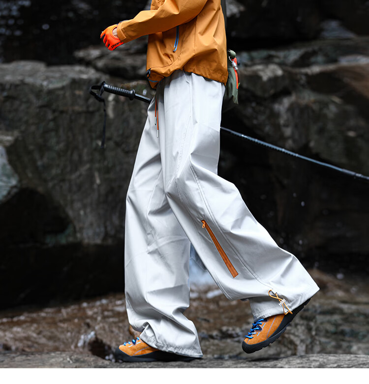 SWAMP AREA Mountain Outdoor Men's Spring Summer Functional Waterproof Lightweight Softshell Hiking Pants KS693 Black M 17
