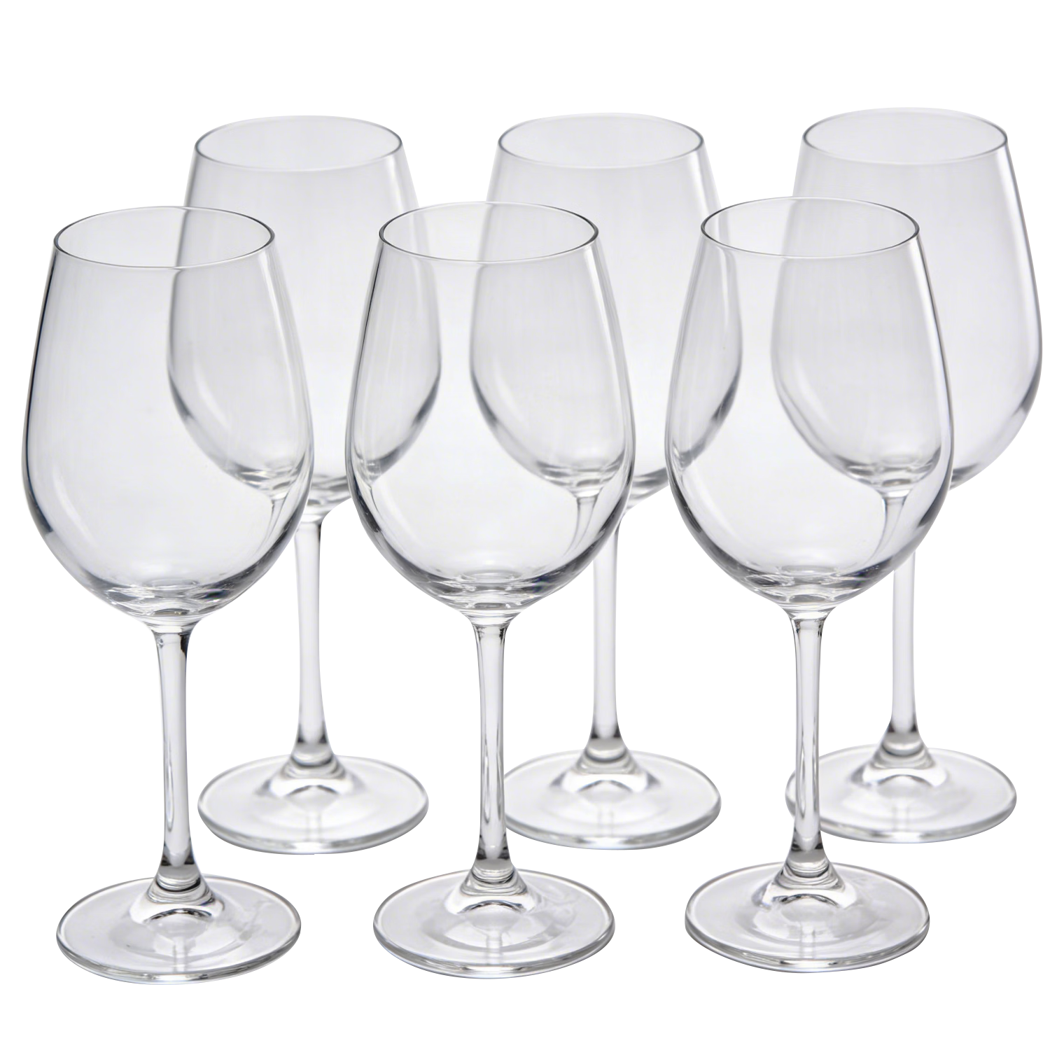 Green Apple Tempered Glass Wine Glasses 520ml*6 Set Sturdy Shatterproof Stemmed Glasses for Red and White Wine