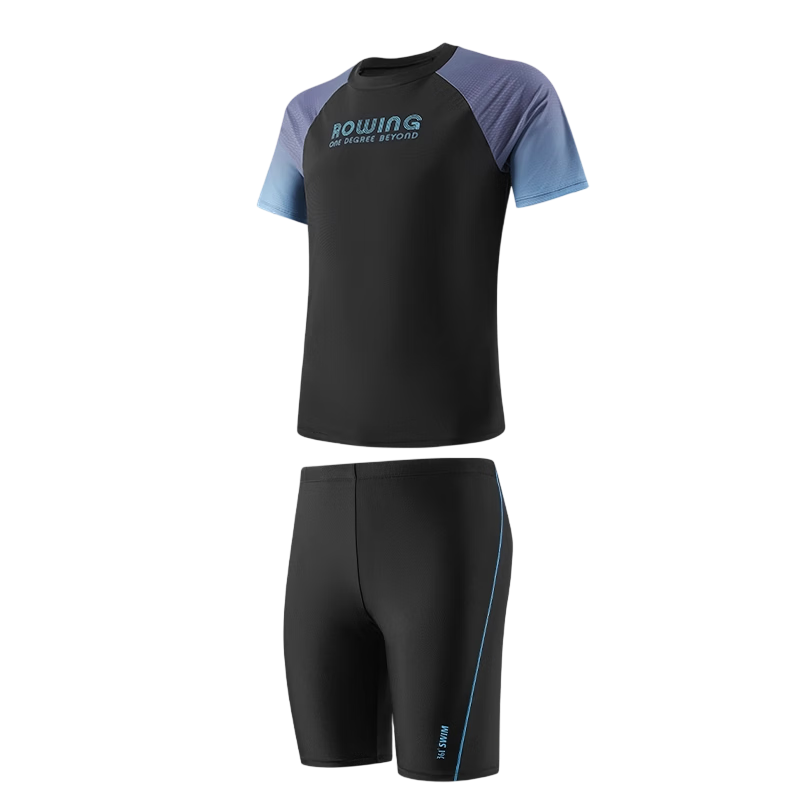 361° Men's And Teenagers' Swimwear Set, 2026 New Style Two-Piece Top, Adult Swimsuit, Hot Spring Bathing Suit
