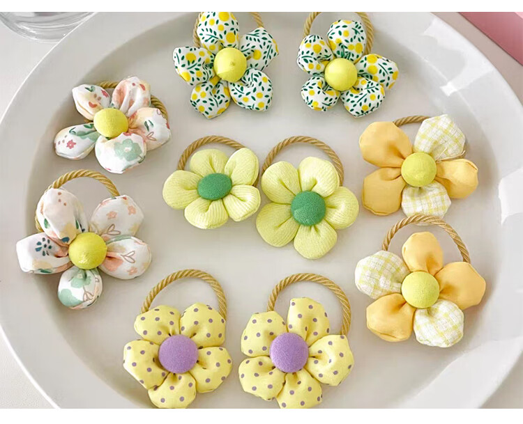 CHIMERA 20-Piece Fresh Cute Floral Children's Hair Ties Braided Ponytail Elastics Hair Accessories Girls Birthday Gift 10