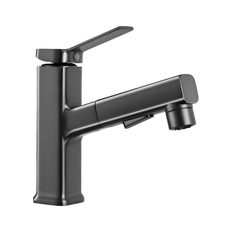 MUGE Basin Faucet Pull-Out Mixer Tap for Bathroom Sink Hot and Cold Water