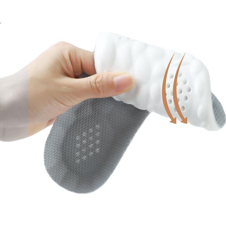 FOOTOPPO Squishy Sports Shoe Insoles for Men, Military Training Ultra-Soft Basketball Shoes, Running Shoes Insoles, Soft And Bouncy Shock-Absorbing PU Insoles for Wome