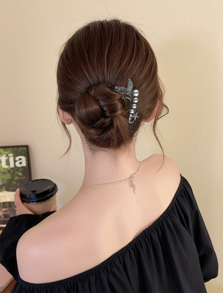 Xiangwan Hairpin Hair Clip U-Shaped Comb Mermaid Tail Hairpin Hairpin Women Daily Hair Styling New Year Gift 1