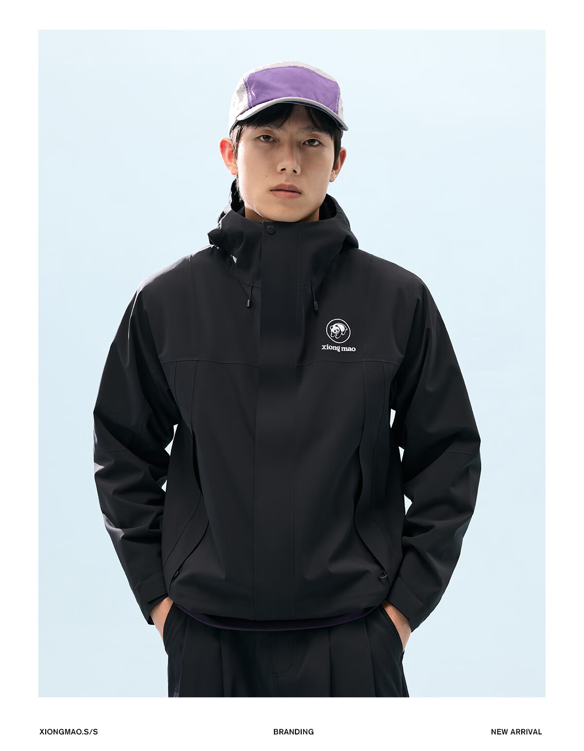 Panda [Play Wild] Single-Layer Shell Jacket 2026 Spring Summer Waterproof Windproof Abrasion-Resistant Fluorine-Free Mountaineering Outdoor Hiking Coat B060 30