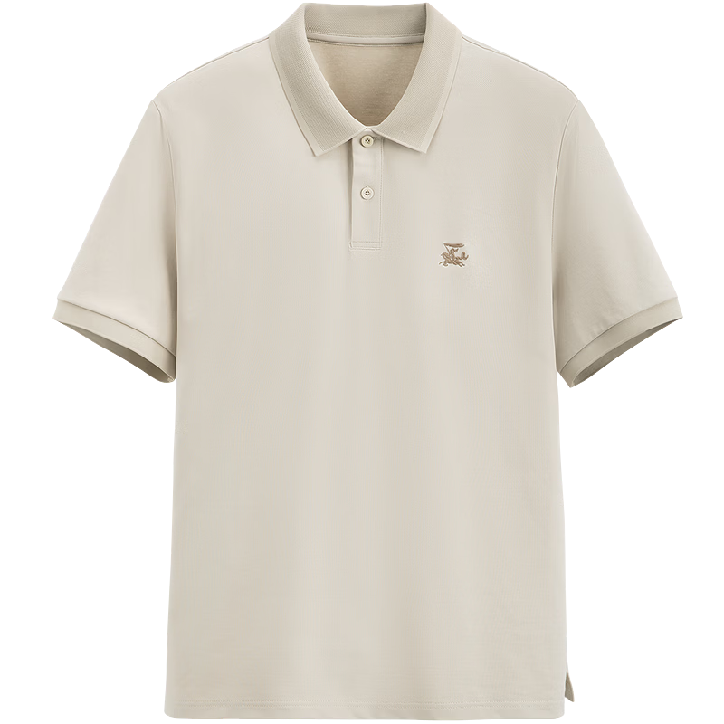 GXG Men's Cooling Moisture-Wicking Quick-Dry Multi-Color Polo Shirt Short Sleeve Collar Khaki 180/XL