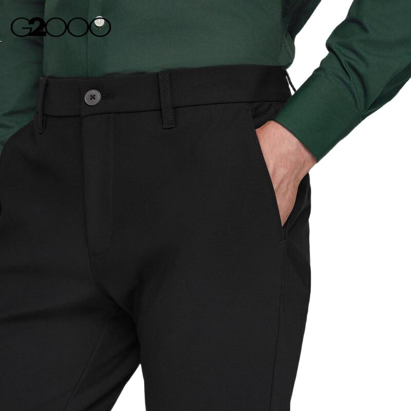G2000 [Anti-Static] Spring And Autumn Mall Matching Business Commute Soft Comfortable Formal Dress Pants, Black, Size 36
