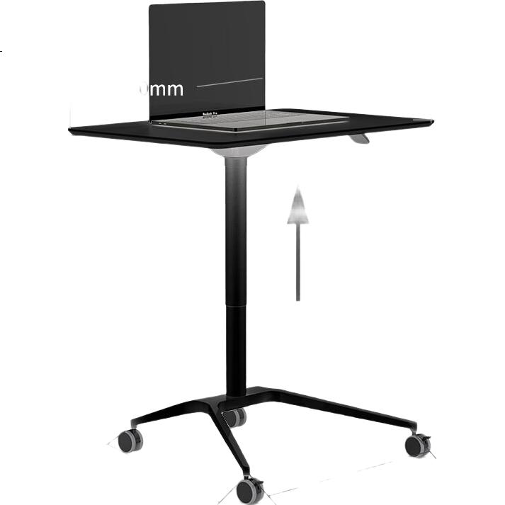 Стол-трансформер ECOLUS ERGODESK LST801BK, черный, регулируемый по высоте, мобильный, 63.5 x 92 см