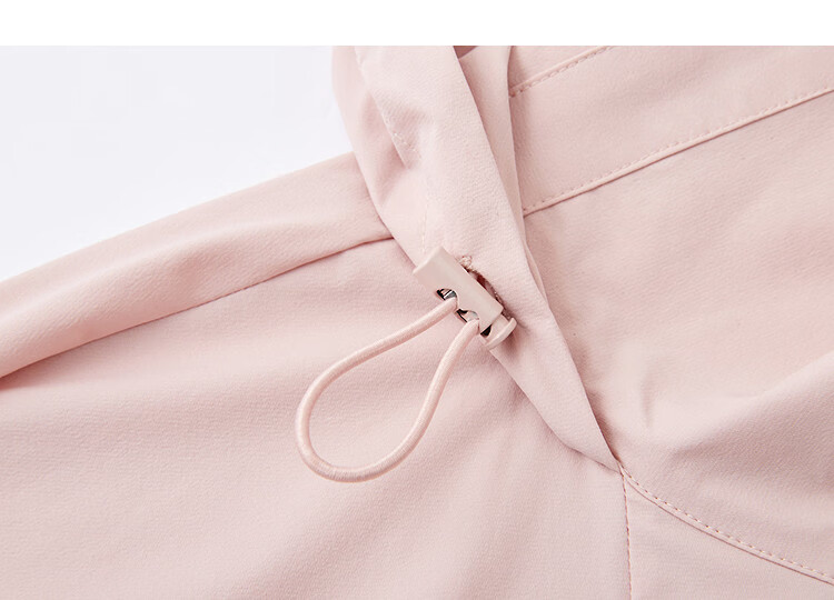 Demana Antibacterial Ice Algae Mud Spring Tech Hooded Drawstring Hem Loose Fit Petite Women's Jacket 16