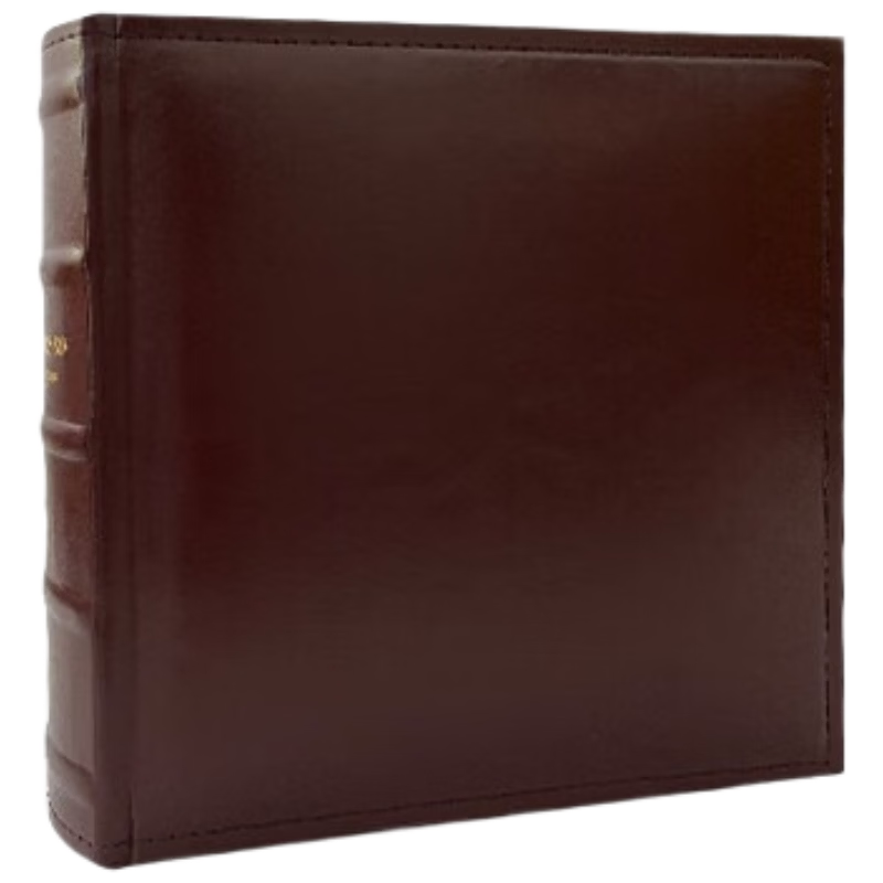 Nakabayashi, 200-Sheet Pocket Photo Album, 6-Inch PU Leather Vintage Photo Book, Insert Pages for Family Photos, DIY Memory Book, NBZJ-2UP6
