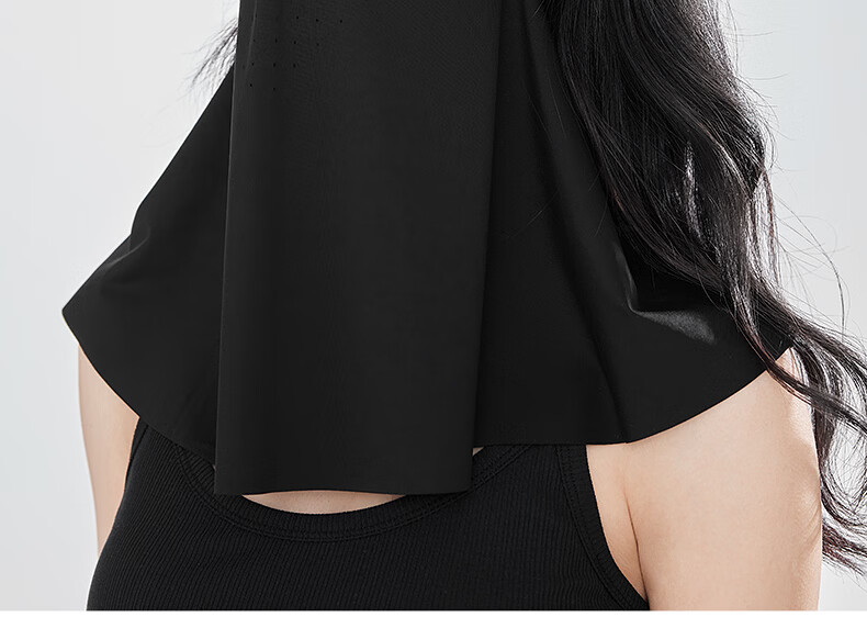 ZIY Seamless Breathable Face Shield Women's Summer Shoulder Neck Integrated Sun Protection Mask UV Protection Eye Corner Face Cover 15