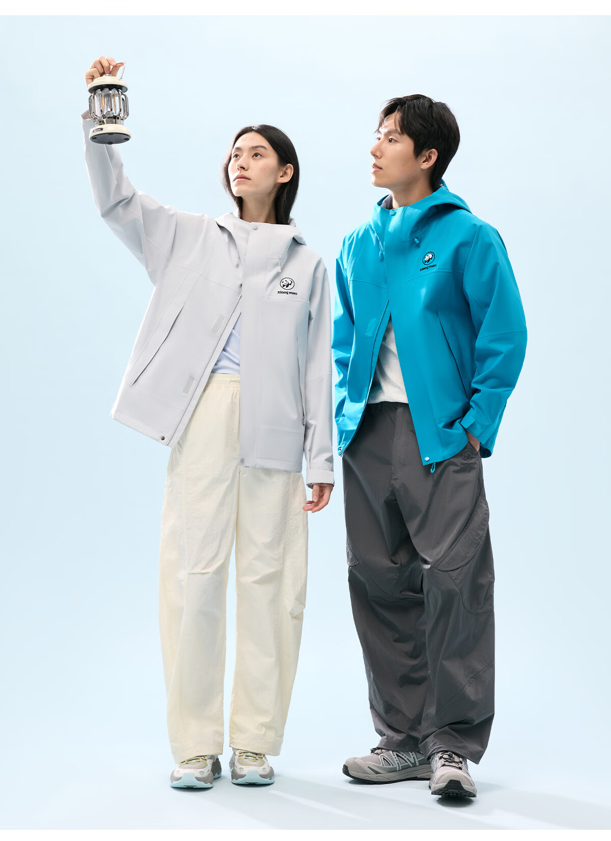Panda [Play Wild] Single-Layer Shell Jacket 2026 Spring Summer Waterproof Windproof Abrasion-Resistant Fluorine-Free Mountaineering Outdoor Hiking Coat B060 19