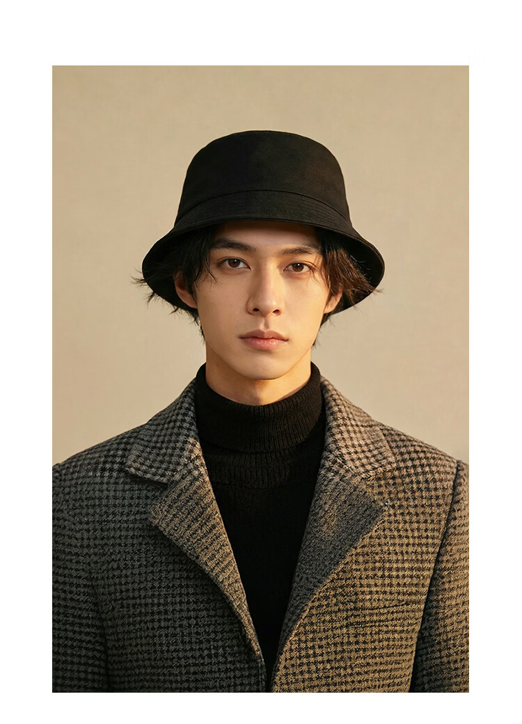 Fapai Fisherman Hat Women 2026 Spring Summer Sun Protection Bucket Hat Couple Outdoor Face Covering Versatile Black Men's Hat 2