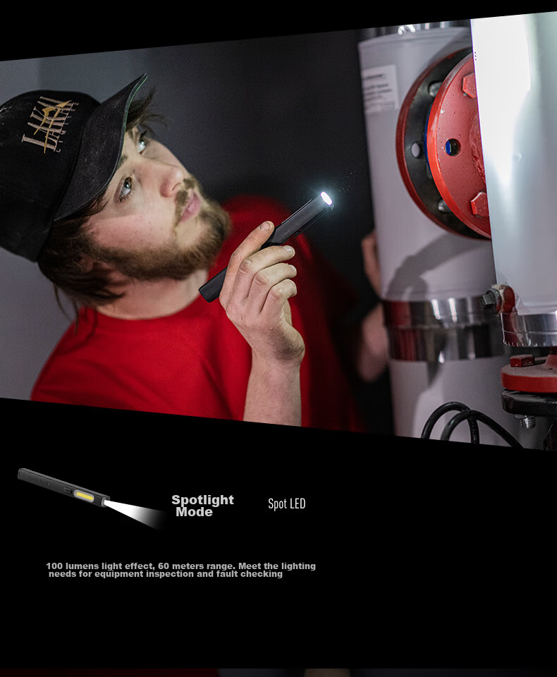 LED LENSER , German W2 Work Light, Automotive Repair Lamp, High-Intensity Inspection Light, Flashlight, Illumination Lamp, Pen Light 5
