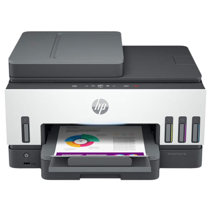 HP Tank 798 A4 Color Continuous Ink Supply Large Ink Tank Fax Business All-in-One Printer/Auto Document Feeder/4-in-1/Duplex Printing/Wireless Mobile Direct Connect