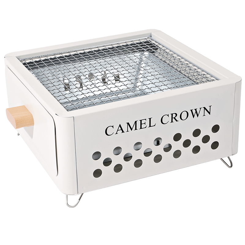CAMELJEANS Home BBQ Grill Fire Pit Set Enclosure Stove Barbecue Grill Enclosure Stove for Tea Brewing and Barbecue