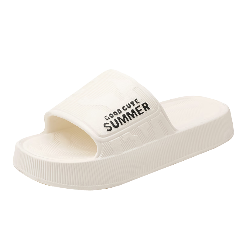Huamei Comfortable Walking Slippers Unisex Home Shower Non-Slip Bathroom Indoor Outdoor Couple Sandals HM633 Yellow Size 38-39